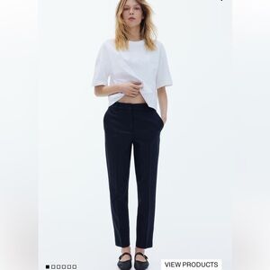 H&M Dark Navy Blue Women's Pants with pockets sliming sz 6